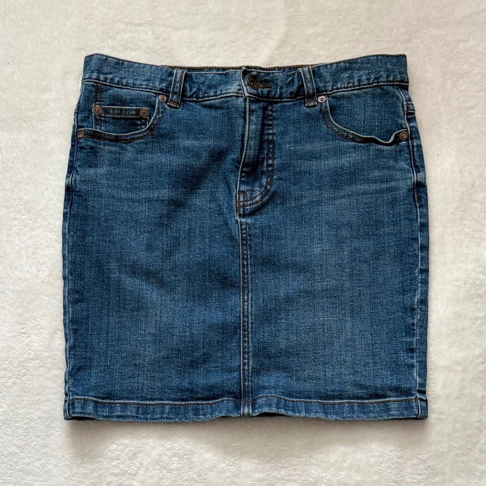 Free People Mini Denim Skirt